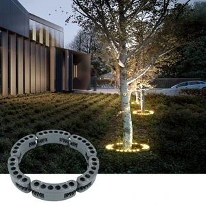 12W Black LED Solar Hug Tree Light Solar Hold Column Lamp Ring Garden Led Spot Light Ip65 Outdoor Landscape Spotlight