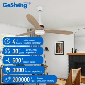 Nordic Style 220v Ventilador De Techo Con Luz Silent 3 Wood Blade Dc Bldc Remote Control Home Led Ceiling Fan Light