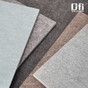 ISO 9001 Modern Decorative Polyester Acoustic Panel Noise Reduction Material PET Acoustic Ceiling Panel Ceiling Office