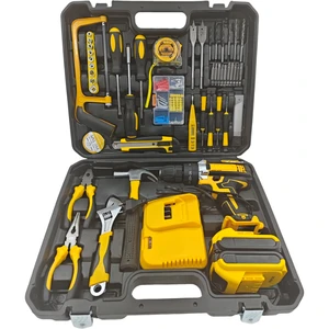 2025 New Arrival Multifunctional 21V Cordless Impact Drill Tool Set With 30N.M Torque Brush Motor 3/8 In Chuck