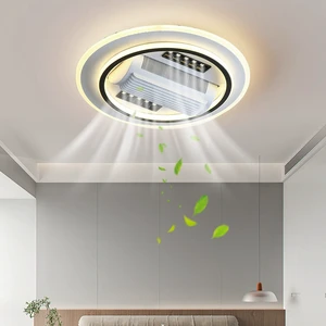 Modern Contemporary LED Crystal Chandelier Ceiling Fan Iron Remote Control 6 Speed Dimmable Quiet Bedroom 220V