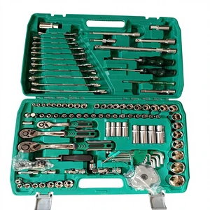 Matte 121-piece Auto Repair Quick Ratchet Wrench Dual-purpose Extension Bar Tool Set No Drive Size No Socket Features Made China