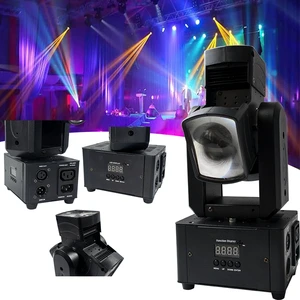 Dj Disco Party Club Stage Lighting Mini 3X10W RGBW LED Rotation Beam Moving Head Light Dmx Disco Spotlights Rainbow Effect