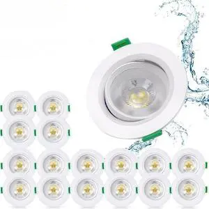 Adjustable Angle LED Spotlight Flame-Retardant Corridor Lamp for Home Anti-Glare Eye Protection Recessed for