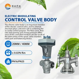 Electric Stainless Steel Flanged Control Valve Body 20mm/40mm High Temperature Water Steam Flow Control