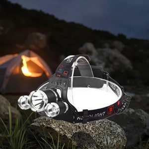 Entai SY006 800 Lumen Rechargeable LED Headlamp Adjustable Zoom 4 Lighting Modes DC 12V Charging-Portable for Camping Industrial