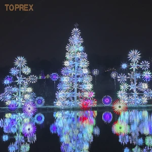TOPREX Atmosphere High Quality LED Firework Light Pole Lighting Creative Motif Powered by Warm Lamps Supplies