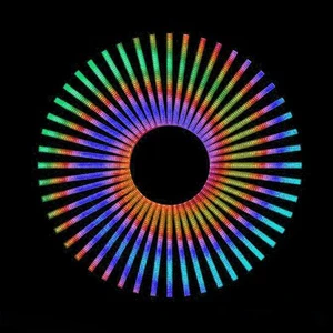 Outdoor Full Color Led Digital Tube 8Pixel DMX512 RGBW Digital Printed Cosmetic Tubes Rgb Facade Light for Outdoor Wall Washer