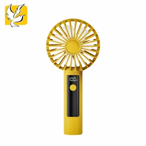 2026 High-Power Foldable Digital Display Fan For Summer Portable Outdoor USB-Charging Mini Electric Fan