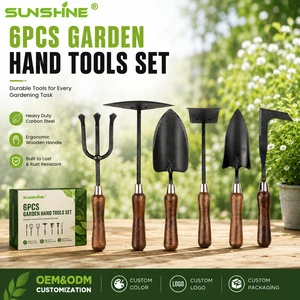 SUNSHINE Supplies Gardening Tools for Women Hand Tools Kit with Weeder Fork Rake Trowel Pruner Digging Garden Sets Garden Tools
