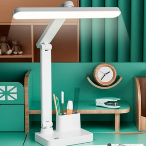 Table Lamp OEM Black LED Night Light 3 Brightness Adjustable Study Reading USB Student Charging Desk Lamp Gift