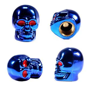 Skull Universal Covers for Cars Bike and Motorcycle Skull Valve Cap