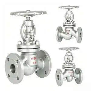 Stainless Steel Globe Valve Water Shutoff Flanged Connection PN16 OEM Available
