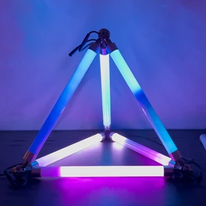 360 Degree Full Color Light Tube Magic Led Stage Rgb Bar Ip44 Dc24v Rainbow Display Light Tube