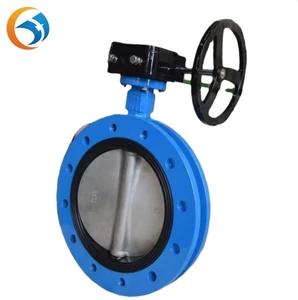 Factory Direct Price Pneumatic Butterfly Valve Body for Water Control Machinery Gear Type for Chemical Industry