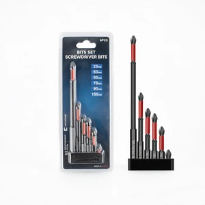 6PCS S2 Steel Magnetic Anti-Slip Phillips Screwdriver Bits Set High Hardness Impact Resistant Drill Bits