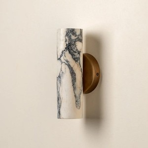 Bulgari Marble Wall Lamp Luxury Natural Stone LED Sconce Modern Minimalist Cylinder-shaped For Entryway Hallway Living Room