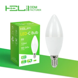Outdoor Indoor E14 Colored LED Spotlights Smart Remote Control 8W 720LM 100-265V Adjustable 3000-10000K