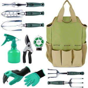 DD3810 84 PCS Heavy Duty Aluminum Gardening Hand Kit Succulent Garden Tools Set with Bag Garden Flower Planter Tool