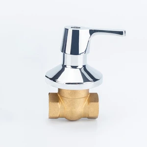 Brass Ball Vale With Chrome Plating