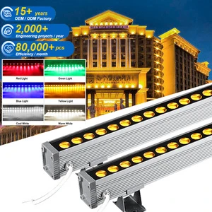 Outdoor Wall Washer LED Lighting Linear Wall Wash Fixture Waterproof Wall Washer Lights for Landscape Art Illumination