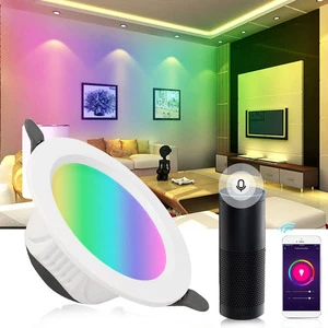 Banqcn Commercial Surface Mounted Recessed High End Anti Glare Dimmable RGB CCT Change Smart Downlights Led Ceiling Light