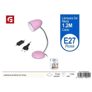 Pink E27 table lamp for lighting