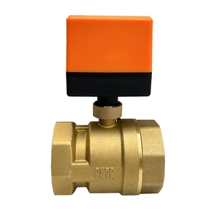 High-Performance Durable Brass Electric Control Valve OEM Customizable Ball Structure for Water Direct China Factory Supplier