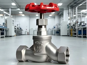 Premium SS Angle Pattern Globe Valve CF3M / PN100 / DN25 / Socket Weld / On/Off / Pneumatic for Boiler Feedwater Service