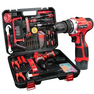 OEM Factory Wholesale Mini Power Drill Set Combination Hand And Case-Housed Lithium Battery Tool For Repair Plastic Material