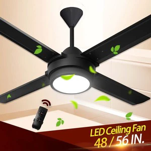 Modern Style 48 56 Inch 220V AC Lighting Fan Remote Control Ceiling Fan with LED Light for Argentina Spanish