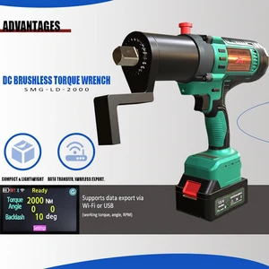 2000Nm (1475 Ft-lbs) Brushless Electric Torque Wrench - High-Performance Cordless Nutrunner For Truck & Wind Power