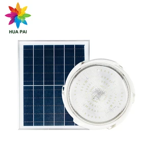 HUAPAI Easy Installation Surface Down Light Emergency Light Outdoor LED Solar Ceiling Light