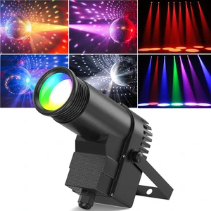 10W LED RGBW 4in1 DMX Pinspot Effect Light DJ Disco Show Spotlights Lighting for Wedding Club DJ Party