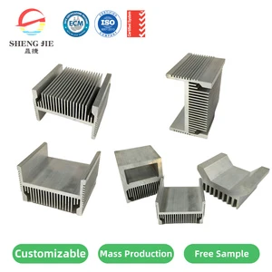 Shengjie 6063 T5 Custom Aluminum Extruding Heatsink Flexible Die Cast Aluminum Led Lamp Aluminum Radiator Heat Sink