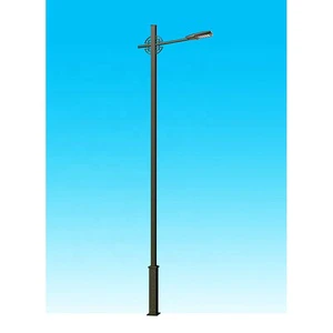 Custom Size Hot Dip Galvanized Street Light Pole Corrosion Proof for Road Park Square