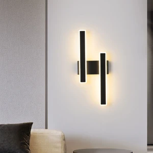 Nordic Minimalist Modern LED Dimmable IP65 Rated Iron Wall Lamp with Silicone Shade for Bedroom Living Room Hallway
