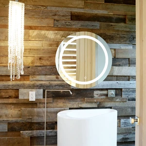 LED Modern IP44 Vanity Round Mirror Lamps Light High End Touch Switch Anti-fog for Bathroom