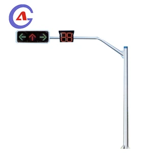 Customized Polygonal Outdoor Hot-dip Galvanized High Post Lighting Street Light Traffic signal Light Pole Lamp Post
