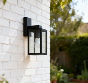 Porch Patio Garden Wall Light Waterproof Exterior Lantern with Clear Glass Shade E26 E27 Socket for Home Villa Corridor