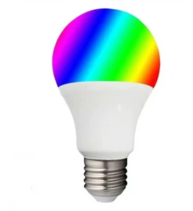 E27 RGB Lamp Bulb Ambient Bulb with Remote Control Multicolor Gradient Rapid Change