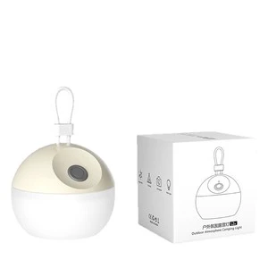 Outdoor White-light Camping Lamp Portable Tent Lighting Long Battery Life Yellow-light Ambiance Light Silicone Rechargeable Soft
