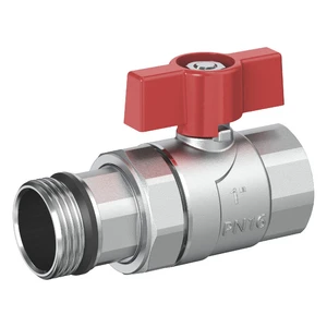 SUS304/1.4301 Stainless Steel Butterfly Union Straight Ball Valve For Floor Radiator Hydronic Heating Manifolds Outdoor