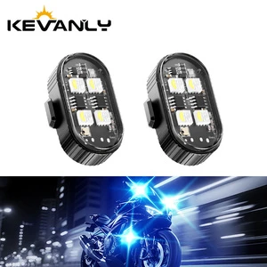 Daytime Running Light Wireless LED Motorcycle RGB Color Drone Strobe Light Car Flashing Warning Lamp for Car Bicycle Motorcycle
