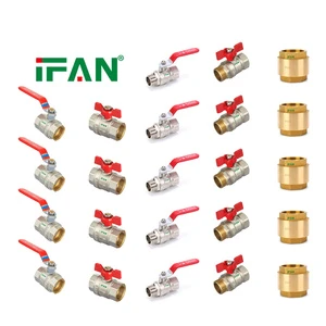 IFAN Brass Valve Ball Plumbing Materials Forged Ball Valve High Pressure Threaded 1/4''--4'' Brass Water Valve