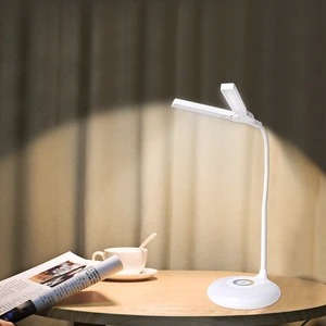 360 Folding Desk Lighting Dimmable Adjustable LED Study Light Table Lamp With RGB Base Night Light