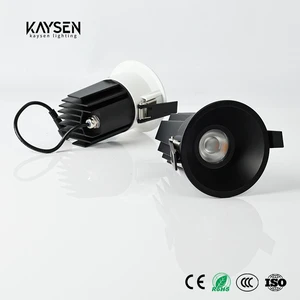 New Product Modern High CRI 8W 12W 15W IP44 Aluminum Commercial Lighting Office Hotel Recessed LED COB Downlight 5-Year Warranty