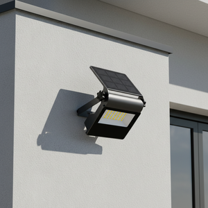 20w Patent Mini Foldable All In One Solar Garden Wall Light IP65 ABS Decorative Corridor Solar Flood Light With 3CCT Color Mode