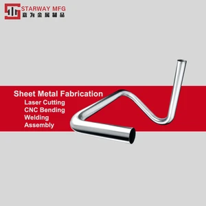 Pipe Bending Durable Construction Aluminum Stainless Steel CNC Tube Bending Metal Welding Process Service ISO 9001 by STARWAY