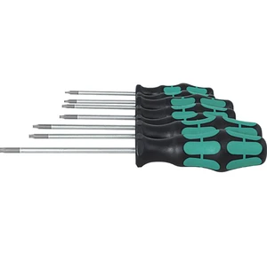 Wera Torx Screwdriver Set with Holding Function 7-Piece Plastic Handle Kit OEM Customizable for Secure Fastener Engagement